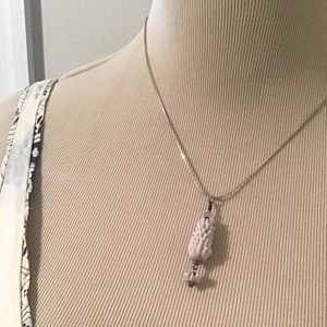 Andrea Kiernan Handblown Glass Lavender Necklace